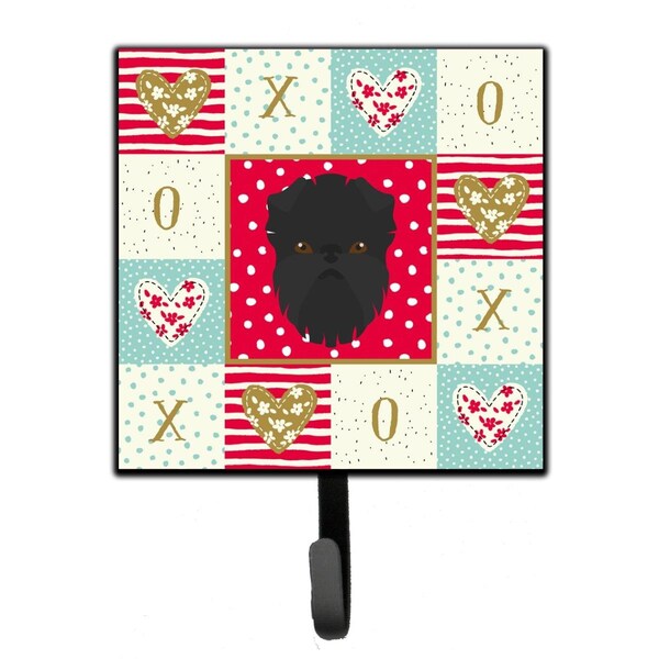 Carolines Treasures 4.25 x 1 x 7 in. Affenpinscher Love Leash or Key Holder CK5180SH4 - main