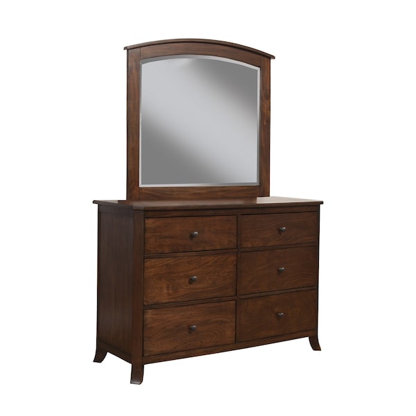 Homeroots 52" Brown Solid Wood Six Drawer Double Dresser 524150 - main