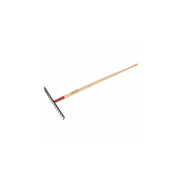 Razor-Back Level Rake for Gravel, 16 in W, Forged Steel, 14 Tine, 66 in American Hardwood Handle 760-63121 - main