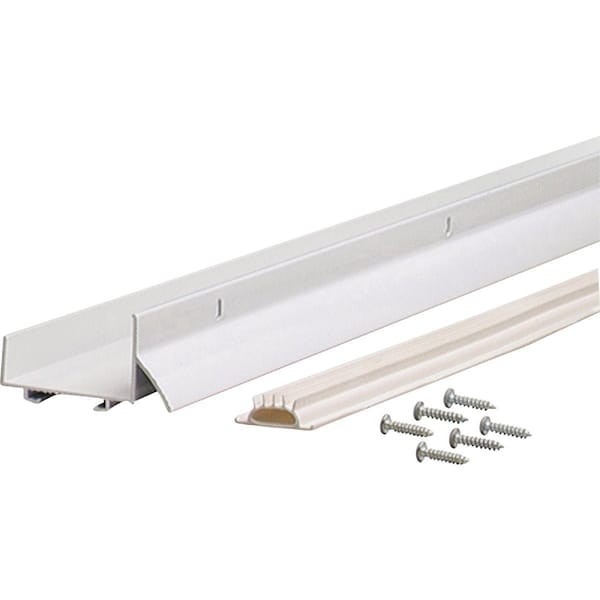 M-D Building Products Building Products 2.25'' W. x 1.375'' H. x 36'' L. Aluminum White Door Bottom 6403 - main