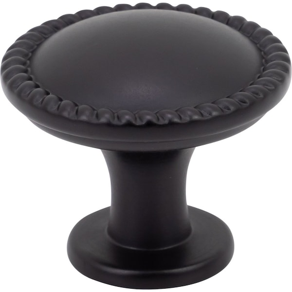 Designperfect 1-1/4 Diameter Round Cabinet Knob, Matte/Flat Black DPA-R11KBLK - main