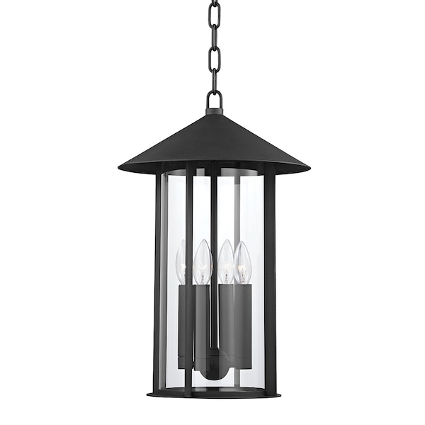 Troy Lighting Long Beach 4 Light Lantern 13 In. Textured Black F1913-TBK - main