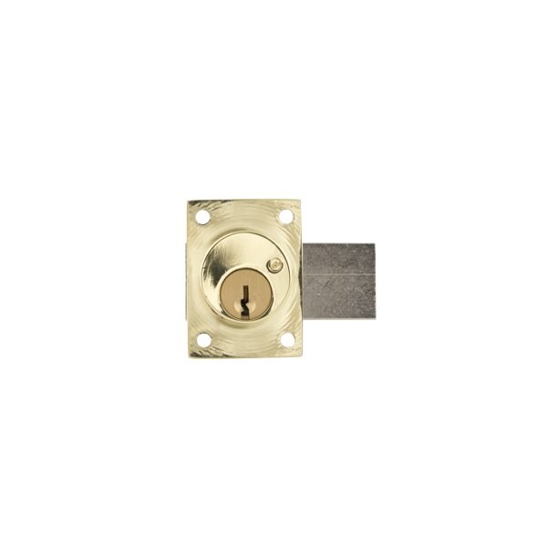 Olympus Lock 1-1/8in Door Deadbolt Lock, Schlage C Keyway, Keyed Alike to 102, 605/US3 Bright Brass 700SC-US3-KA102 - main