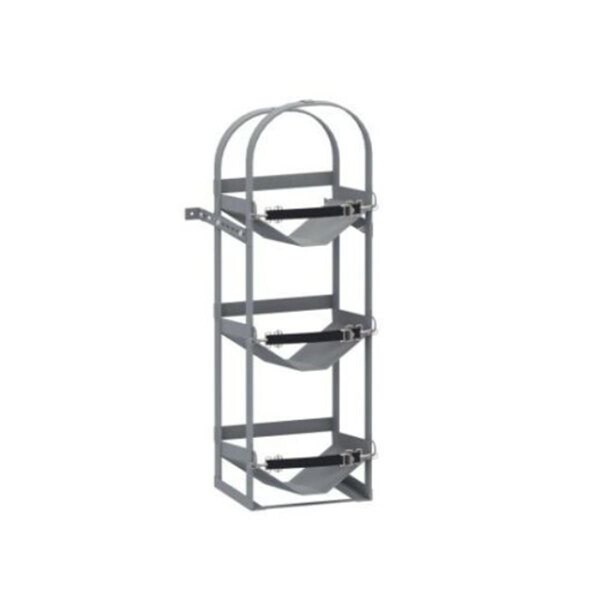 Kargo Master Kargomaster 13.5 x 43 x 12.7 in. 3-Tier Refrigerant Tank Rack, Silver K47-40102 - main