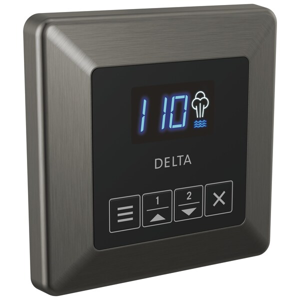Delta Universal Showering Components Square Steam Control In Lumicoat Black Stainless EP103309KSPR - main