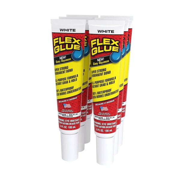 Flex Seal Instant grab glue, White, 6 oz, 6 PK GFSTANR06 - main
