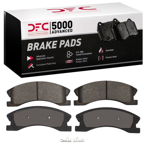 Dynamic Friction Co DFC 5000 Advanced Brake Pads - Semi Metallic 1551-0945-00 - main