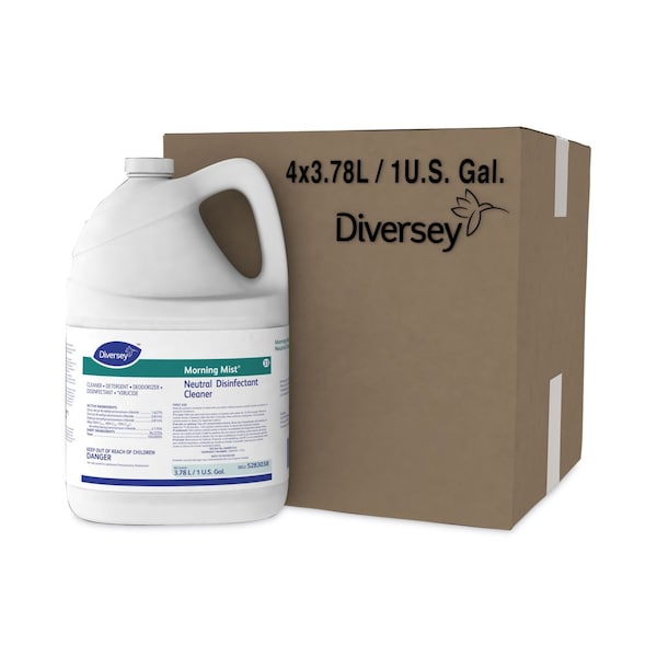 Diversey Cleaners & Detergents, Bottle, Fresh, Blue-Green, 4 PK 5283038 - main