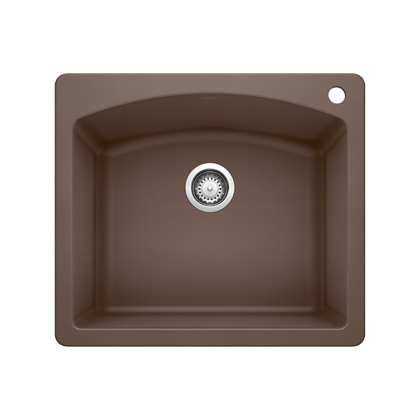 Blanco Diamond Single Bowl Dual Deck, Cafe Brown 440208 - main