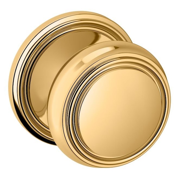 Baldwin Baldwin Preconfigured 5068 2-3/8in Nashville Knob with 5070 Rose Half Dummy Lock Lifetime Brass 5068003IDM - main