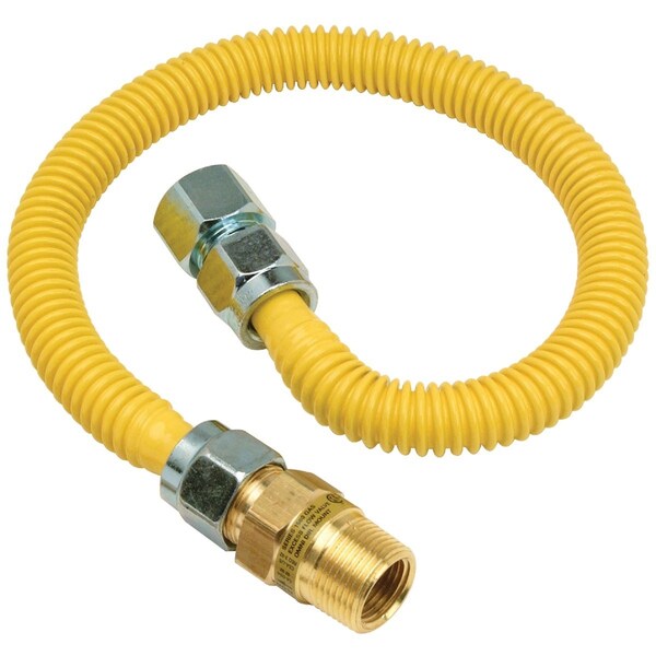 Dormont 5/8'' ODx36'' SS Gas Connector 3/4'' FIPx1/2'' MIP SmartSense, incl. 1/2'' FIPx3/4'' MIP Bushing XL30C-423MV6TS-36B-101 - main