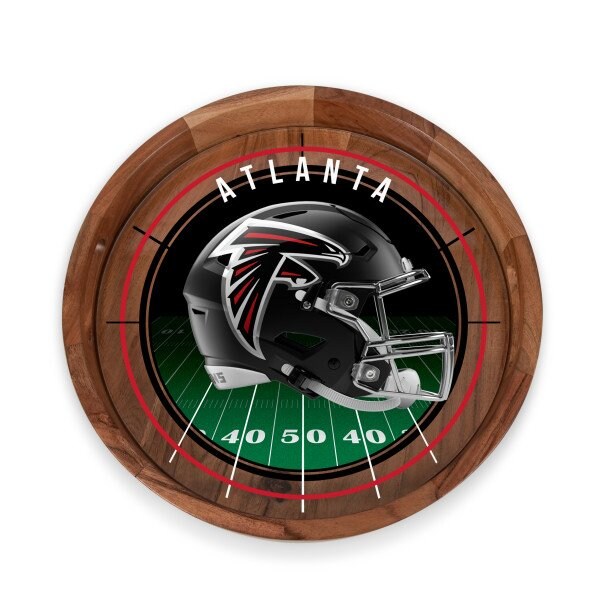 Picnic Time Family Of Brands NFL Atlanta Falcons - Barista Serving Tray with Glass Insert 907-09-511-024-2 - main