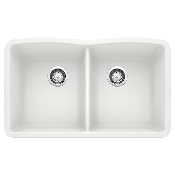 Blanco Diamond Equal Double Bowl, White 440185 - main