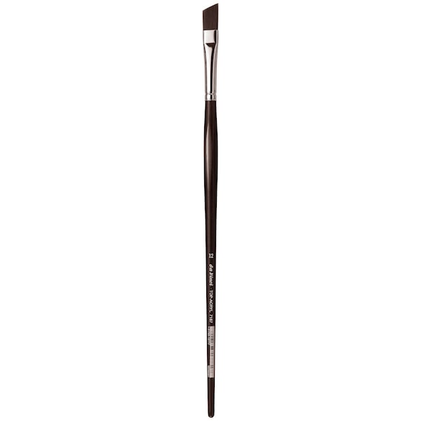 Da Vinci TOP-ACRYL Red-Brown Brush, Synthetic, Acrylic & Oil, Slant, Series 7187, Size 12 VA-7187_12 - main