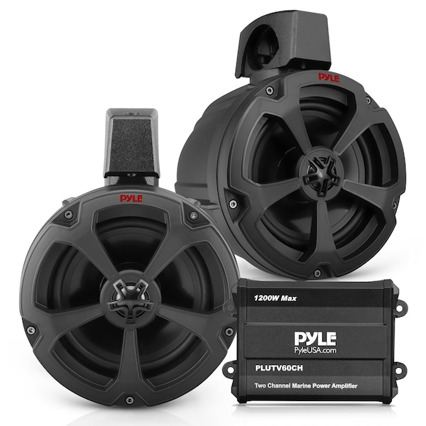 Pyle 6.5 in Water-Resistant Off-Road Speakers PLUTV60CH - main