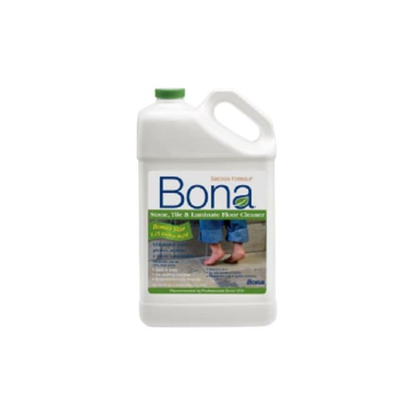 Bona Hard-Surface Floor Cleaner Refill, 128 oz Bottle, Liquid, Mild, Green WM700018172 - main
