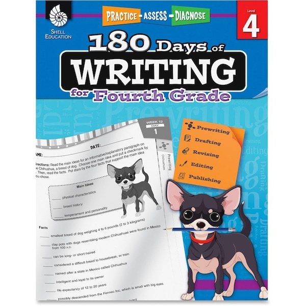 Shell Education 180 Days of Writing Book, Grade 4 51527 - main