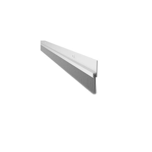 Pemko Mfg Co 1in Brush Door Sweep 48in, Overall Height 1-7/8in, Clear/Aluminum 18100CNB 48IN - main