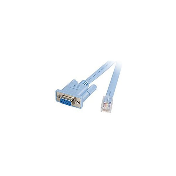 Cisco CONSOLE CABLE 6FT WITH RJ45 AND DB9F CAB-CONSOLE-RJ45= - main