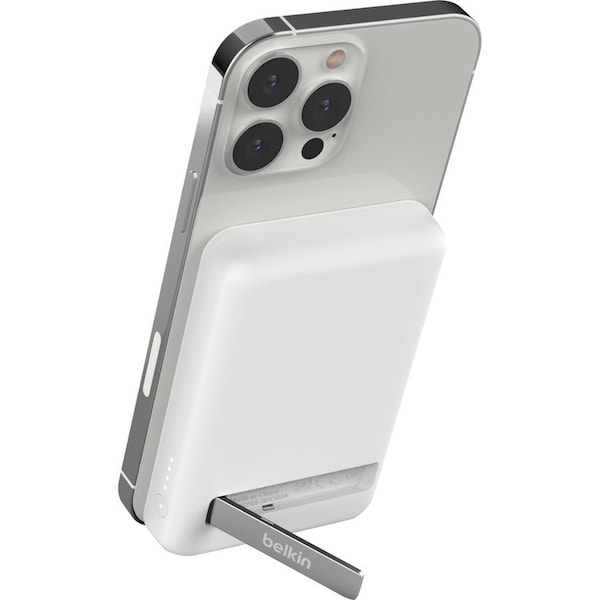 Belkin BoostCharge Magnetic Wireless Power Bank 5K + Stand BPD004BTWT - main