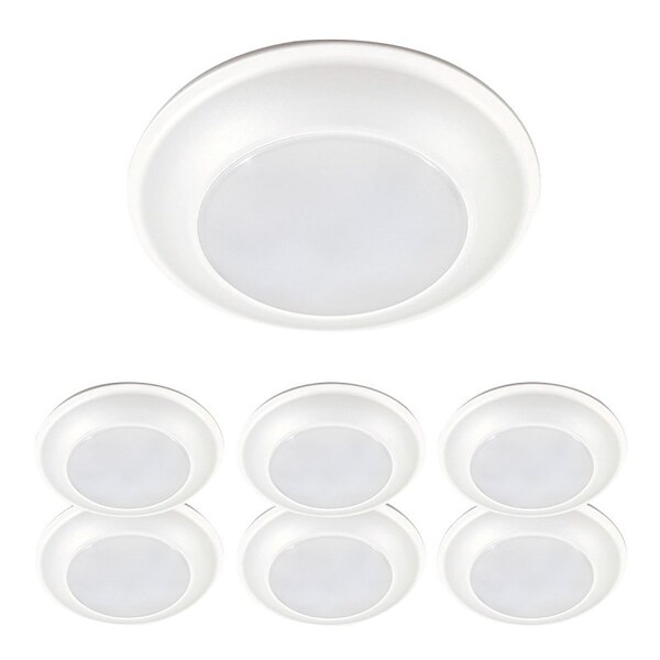 Cooper Lighting Halo HLS Surface Light, 132 mA, 120 V, 16 W, LED Lamp, 900 Lumens, 5000 K Color Temp HLS6099501EWH-6BP - main