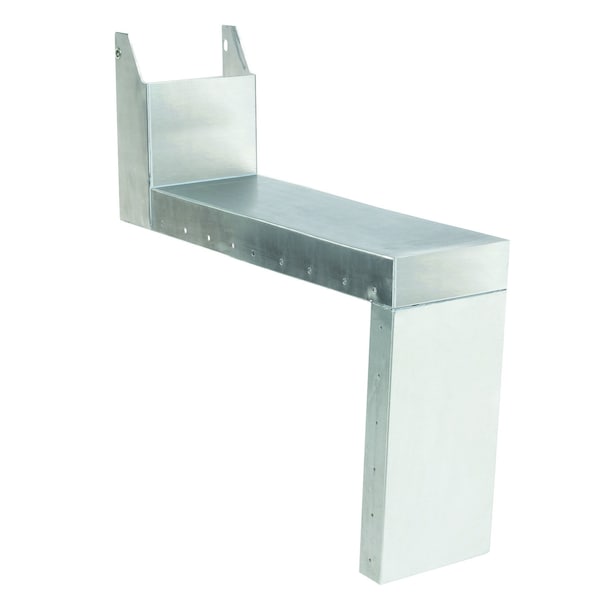 Advance Tabco Prestige Shelf, tubing chase, 6 in.W x 24 in.D, adjacent to 24 in. unit, stainless steel PRA-24-TC - main