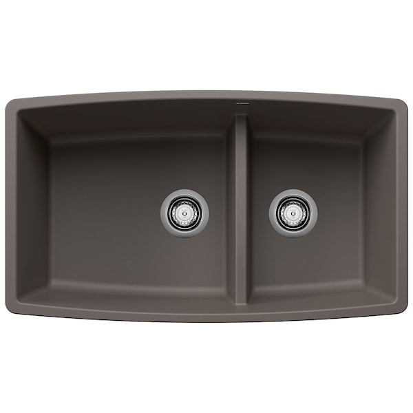 Blanco Performa Medium 1-3/4 Low Divide, Volcano Gray 443125 - main