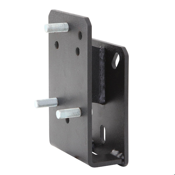 Smittybilt 7686 CJ5/CJ7; 8718 WRANGLER YJ/TJ/LJ/JK TIRE RELOCATION BRACKET; BLACK; CLEAR UP TO 35IN TIRE 3721 - main