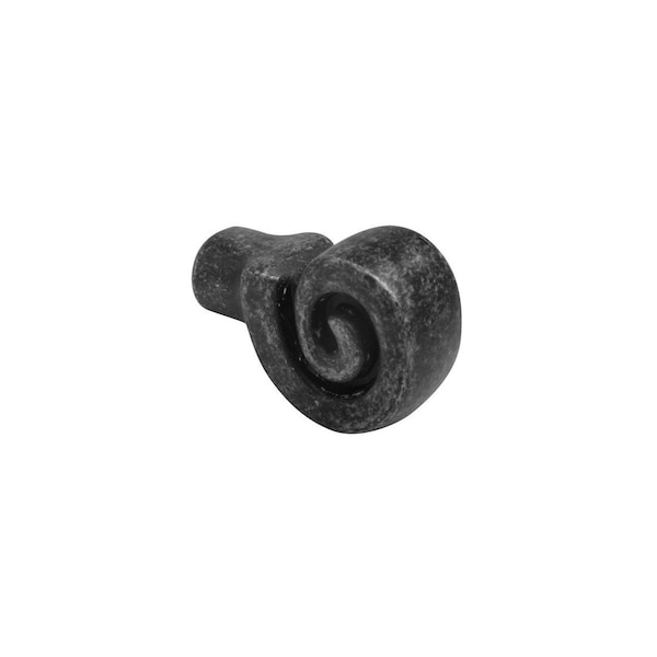 Brixwell Designer Contemporary Cabinet Knob For Kitchen And Cabinet Hardware 1-1/8 in Dia Wrought Iron Dark BXB9339WID - main