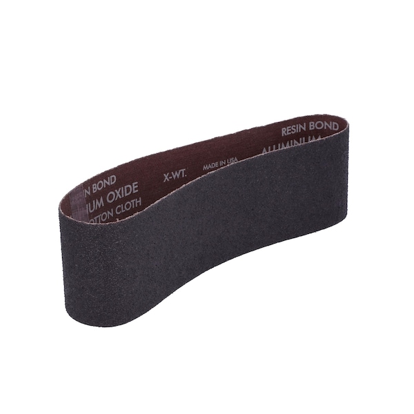 Norton Abrasives Sanding Belt, 3" W, 24" L, Coated, Aluminum Oxide, 36 Grit, Extra Coarse, R215 Metalite 07660701743 - main