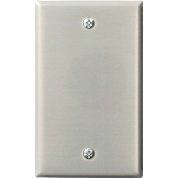 Leviton Blank Wallplate, Weather-Resistant, Gang 1, Aluminum 83014-EXT - main