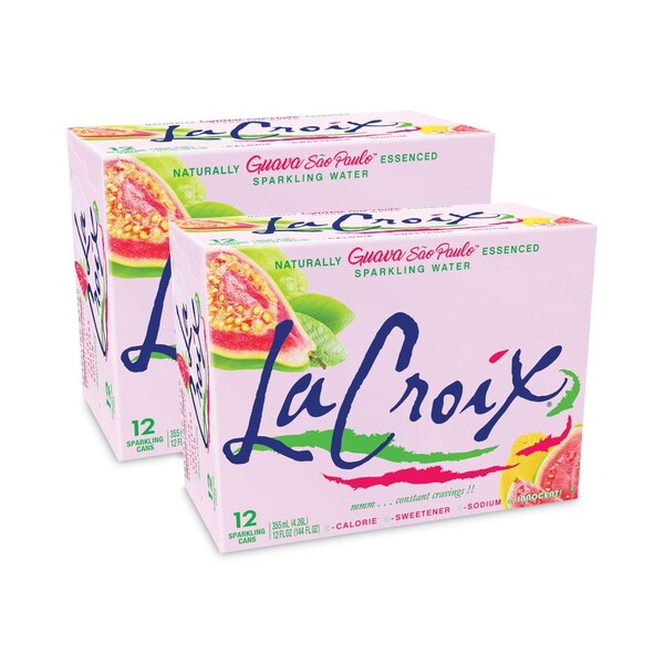 Lacroix Sparkling Water, Guava Sao Paulo, 12 oz Can, 24PK NAV40113 - main