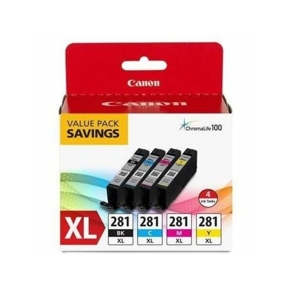 Canon CLI-281XL 4 Ink Pack 2037C005 - main