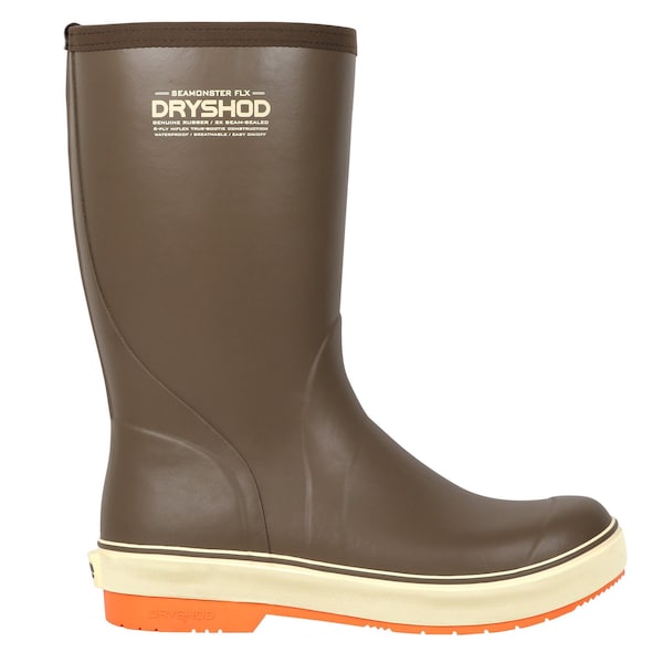 Dryshod Flex Knee Height Rubber Boots, Gusset, Waterproof, Commercial Fishing, Brown, Men, Size 9 SMX-MM-BR-009 - main