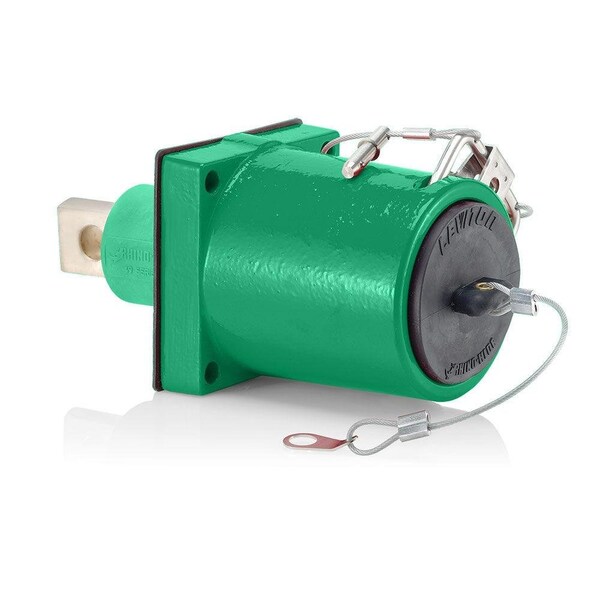 Leviton Rhino-Hide 49 Series Female Rec Green 49FR1-XG - main