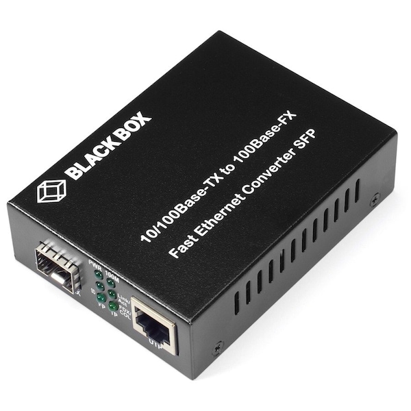 Black Box Black Box Media Converter, Ethernet to Singlemode Fiber SFP, 10/100 Mbps LHC210A - main