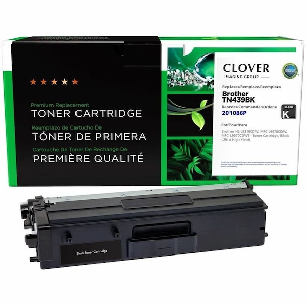 Clover Imaging Group Remanufactured Ultra High Yield Black Toner Cartridge, Brother TN439BK 201086P - main