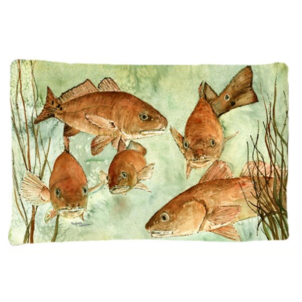 Carolines Treasures Red Fish Swim Fabric Standard Pillowcase 8983PILLOWCASE - main