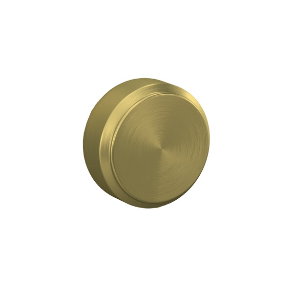 Schlage Residential Bowery Knob Passage Lock with 16080 Latch and 10027 Strike Satin Brass Finish F10BWE608 - main