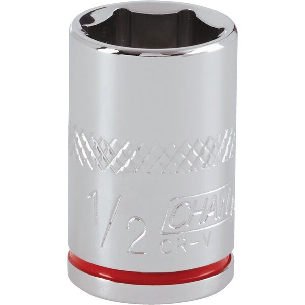 Channellock 3/8'' Drive 1/2'' 6-Point Shallow Standard Socket 302668 - main