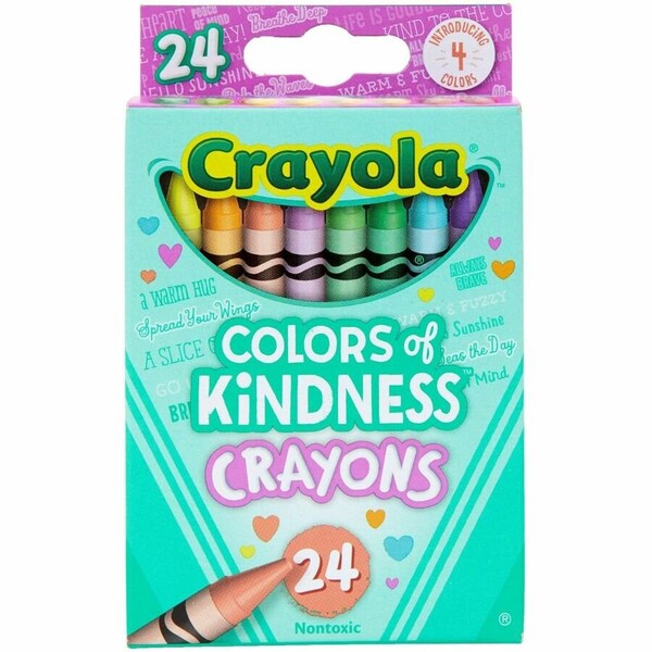 Crayola Colors of Kindness Crayons Assorted, 24PK 520130 - main