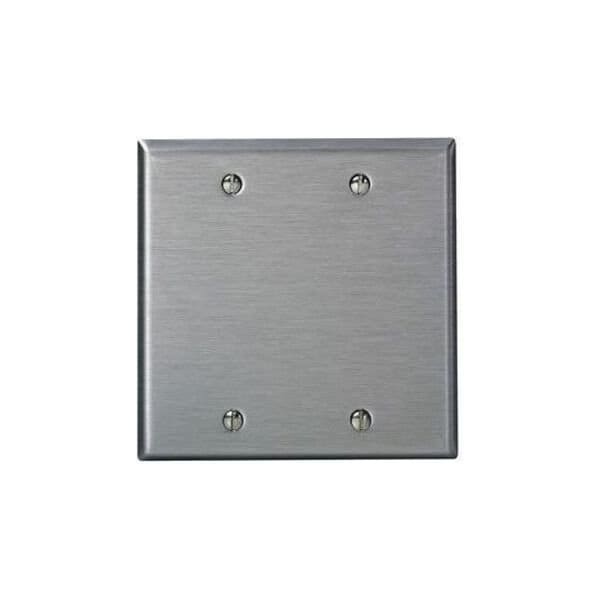Leviton Wall Plate, Blank, Stainless Steel 84025 - main