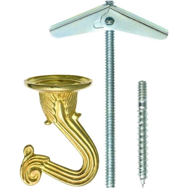 Ook Hook Swag 2Pc Brass Plated 50341 - main