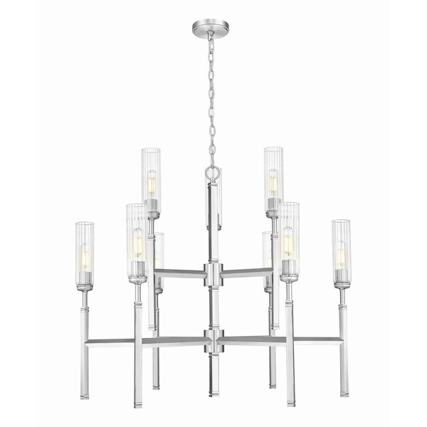 Z-Lite Esme Brushed Nickel 9 Light Chandelier 3047-9BN - main