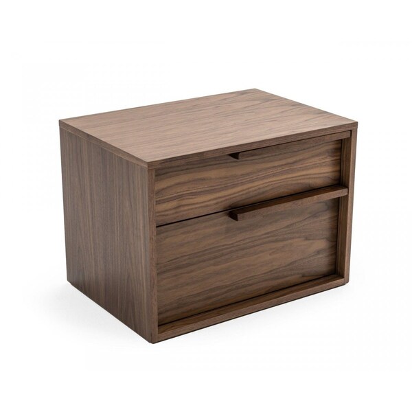 Homeroots 18" Wood Two Drawer Nightstand 473040 - main