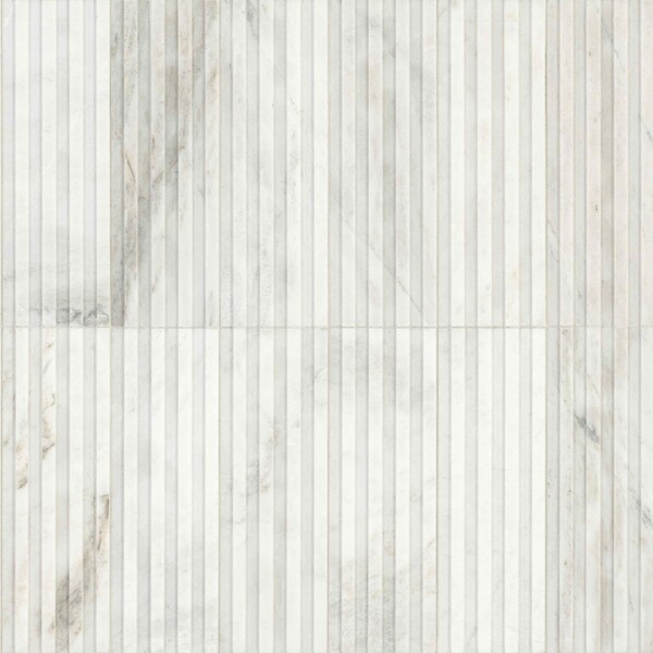 Msi Arabescato Venato Slat 4 in. x 12 in. Marble Honed Subway Wall Tile, 15PK ZOR-MD-0611 - main