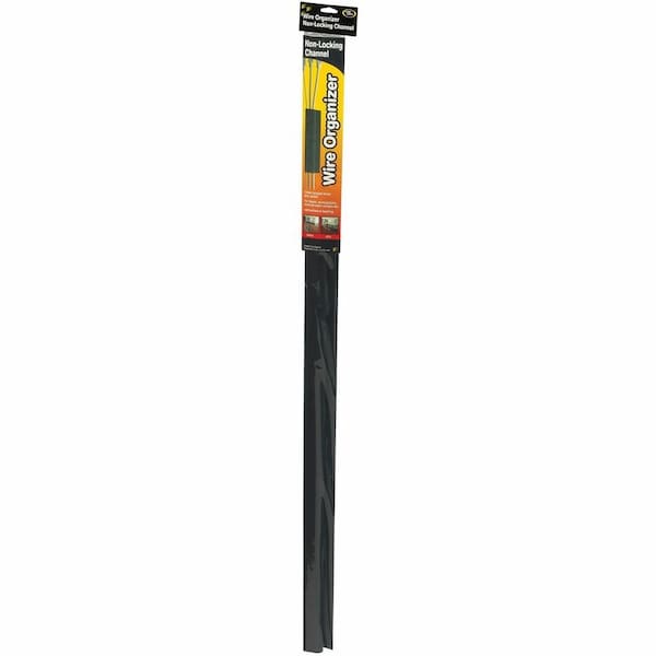 Master Caster Channel, J Style, 1 1/8Hx48Lx2 3/8Win, Blk 00205 - main
