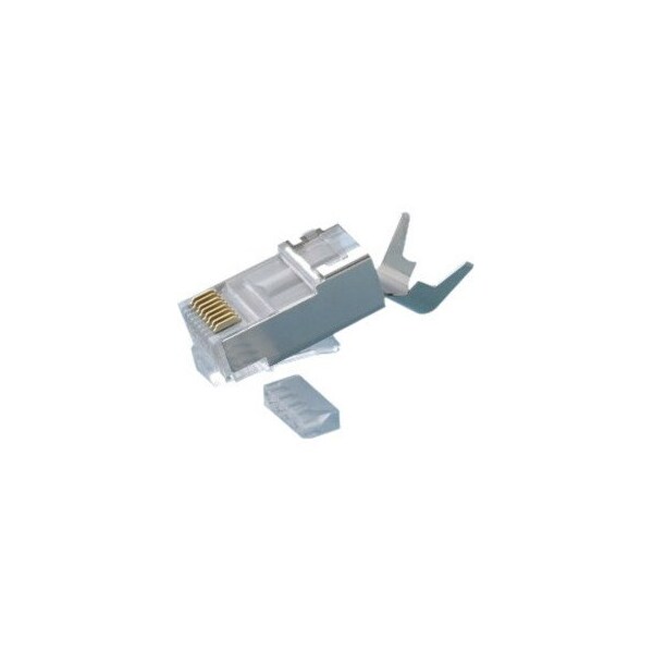 Platinum Tools RJ45 CAT6A 10 GIG SHIELDED CONNECTOR, W/LINER. 50/CLAMSHELL. 106192C - main
