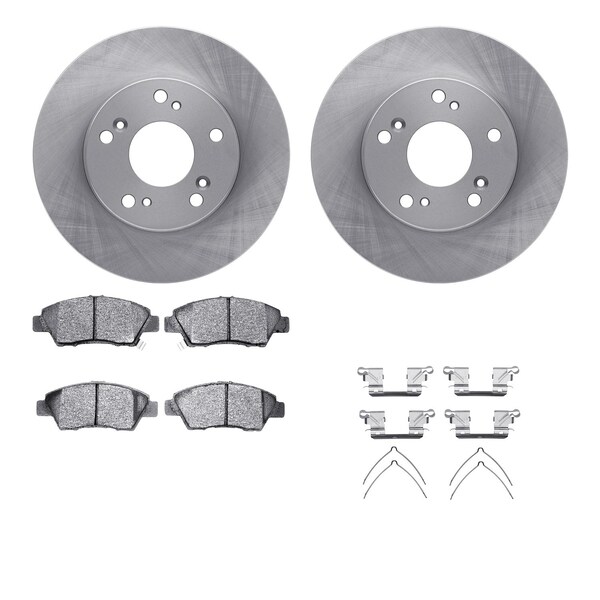Dynamic Friction Co DFC Brake Rotor with 5000 Brake Pads and Hardware Kit 6512-59277 - main