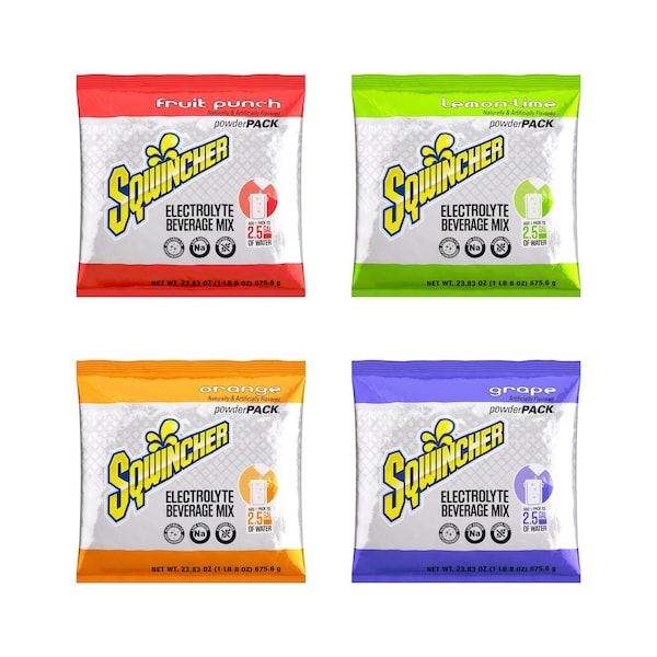 Sqwincher Sports Drink Mix Powder 2.5 gal., Assorted Flavors, PK32 159016044 - main